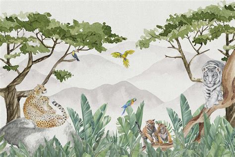 Predators in the jungle - Wallpaper
