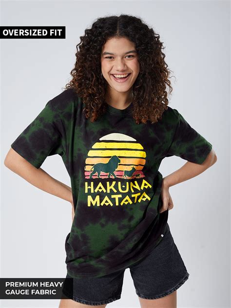 Buy Lion King Hakuna Matata Oversized T-Shirts Online