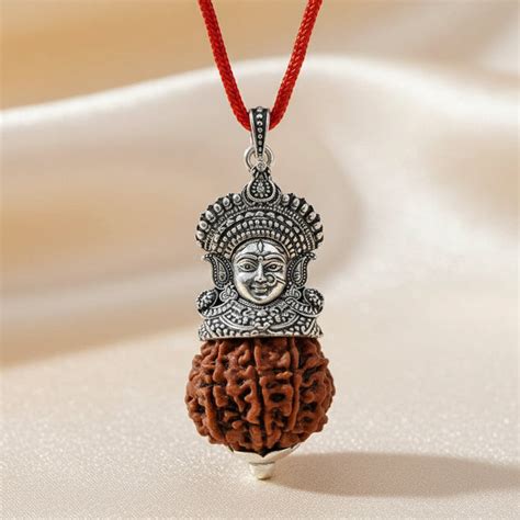 Silver 925 Rudraksha Devi Pendant – Unniyarcha