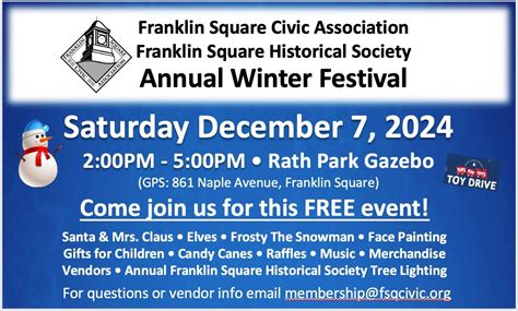 FSCA & FSHS Annual Winter Festival, Rath Park Gazebo Area / Franklin ...