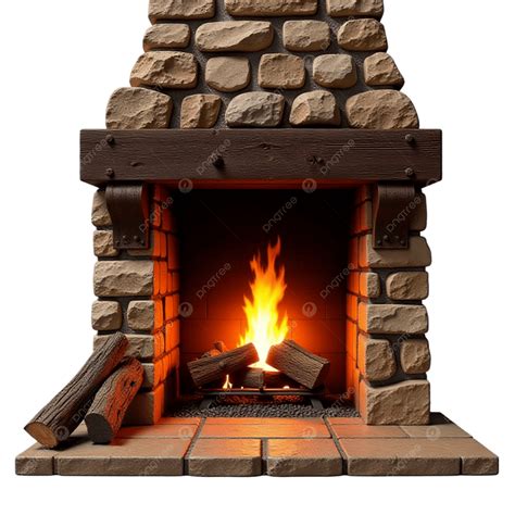 Stone Fireplace Clip Art
