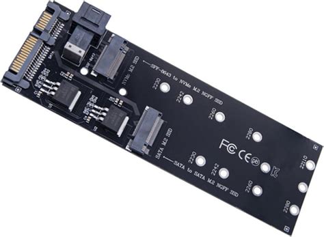 TECKEEN 22Pin SATA M.2 SSD Adapter SFF-8643 to NVMe M.2 NGFF SSD ...