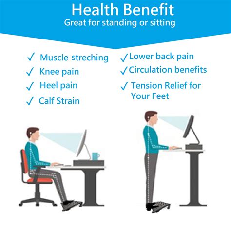 Buy MAX SMART Desk Foot Rest Office Footrest Adjustable Angle Foot Rest ...