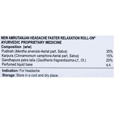 Buy NEW AMRUTANJAN ROLL ON 10ML Online & Get Upto 60% OFF at PharmEasy