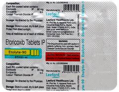 Etolyte 90 Tablet 10: Uses, Side Effects, Price & Substitutes