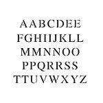 Times New Roman Alphabet Uppercase Stencil 4 Inch 10 Mil | Desertcart INDIA