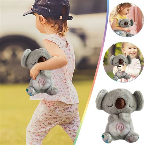 Breathing Stuffed Animal,Calming Soothers for Sleep Heartbeat Plush for ...