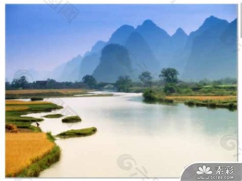 桂林山水风景PPT模板PPT模板素材免费下载(图片编号:874395)-六图网