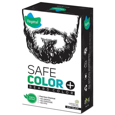 Vegetal Bio Beard Hair Color for Men - Soft Black 25g