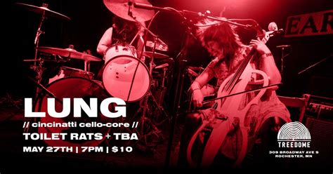 LUNG, TOILET RATS + TBA @ Treedome, Treedome, Rochester, 27 May 2025 ...
