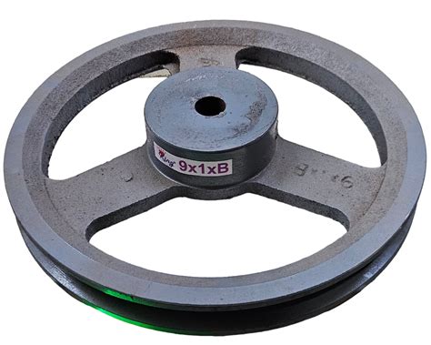 King V-Belt Pulley 9 Inch 1 Groove B Section | Spoke Cast Iron CI Pull ...
