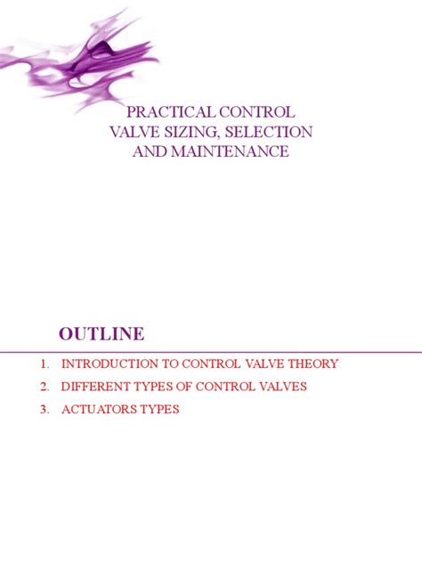 Image result for Control Valve Selection