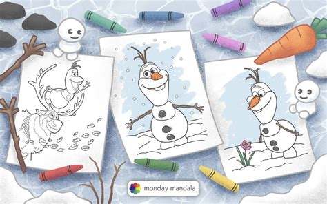Frozen Characters Olaf Drawings
