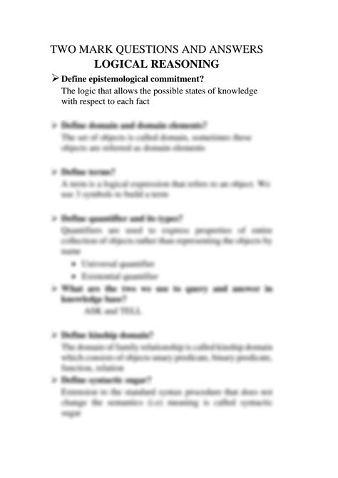 Image result for Logical Reasoning Answers