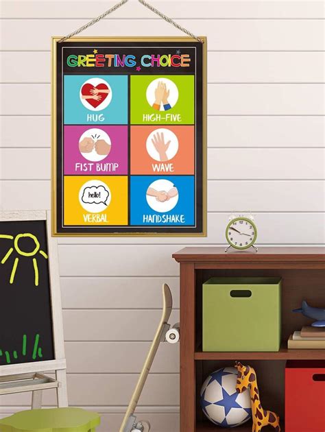 1 pieza saludo elección aula póster vuelta a escuela aula decoraciones ...