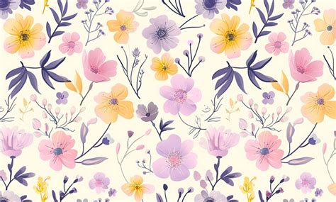 A floral wallpaper with a floral pattern by person | Premium AI ...