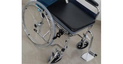 Ezra Plus Commode Wheelchair with Detachable Armrest And Footrest @ 9,999