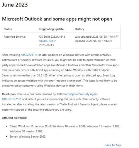 微软承认 Windows 11 最新周二补丁更新存在 Bug，致 Outlook 和 Office 应用无法运行 - 天津睿斯福得IT外包服务公司