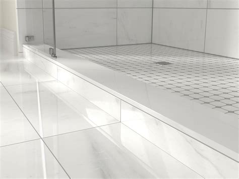 Pure White Nanoglass Curb | Shower curb, Floor decor, Bathroom ...