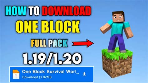 How to Get the One Block World in Minecraft Java 的图像结果