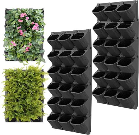 Amazon.com: Reaeng Wall Mounted Vertical Garden Planter with 36 Pots ...
