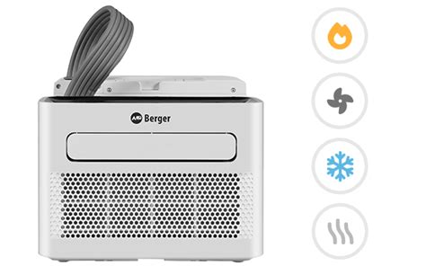 Berger Arktar 5000 Pro Mobile split air conditioner with heating ...