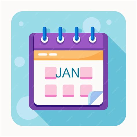 Calendar clip art and Vector Design With a White Background | Premium ...