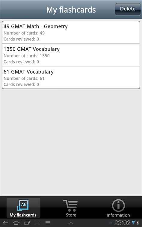 GMAT Flashcards - English - App on Amazon Appstore