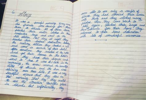 Write a story about 200 -250 words. Vinay arrives in a hill station ...