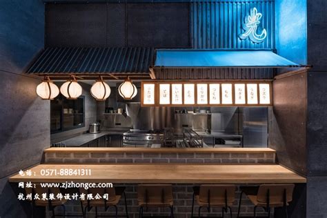 日式料理餐厅装修设计效果图_岚禾日式餐厅设计