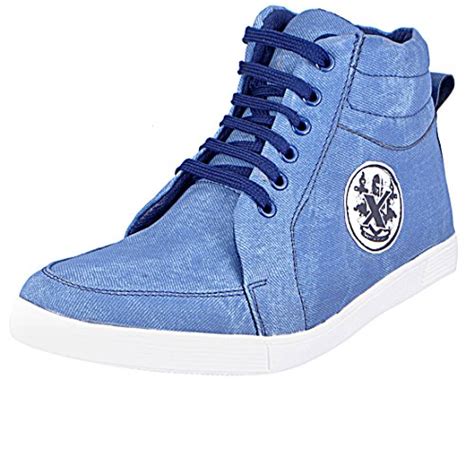 Buy FAUSTO 6076-44 Blue Men's Sneakers at Amazon.in