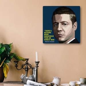 100yellow Detective Jim Gordon Canvas Popart With Wooden Frame(10 X 10 ...