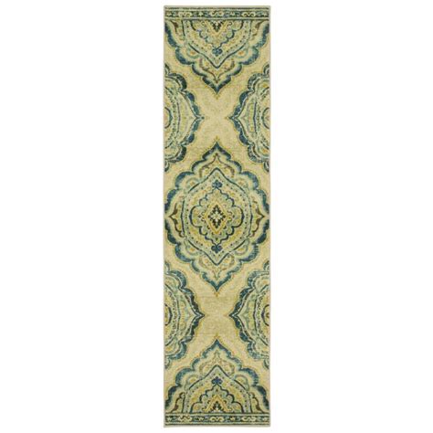 Mohawk Home Prismatic 2 X 8 (ft) Blue Indoor Medallion French Country ...