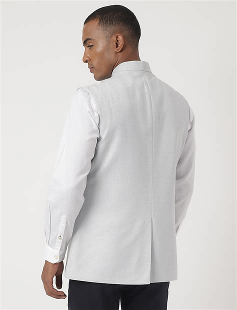 Buy Tailored-Fit Textured Sleeveless Waistcoat at Marks & Spencer