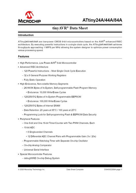 ATTINY MICROCONTROLLER - ATTINY 24A MMHR Importer from New Delhi