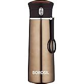 Buy Borosil Hydra Sprint 400 ml Stainless Steel Water Bottle | Double ...