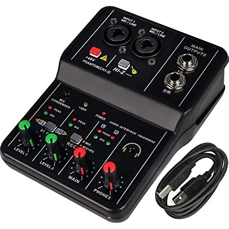 Maono AU-AM200 Audio Interface with DJ Mixer and Sound Card, ALL-IN-ONE ...