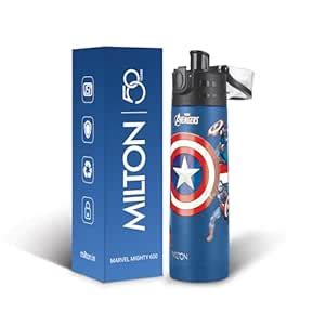 Milton Marvel Mighty 600 Thermosteel ISI Certified Water Bottle, 500 ml ...