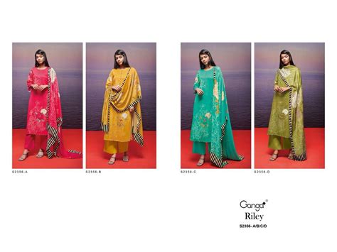 Riley-2356 Ganga Cotton Plazzo Style Suits – Kavya Style Plus