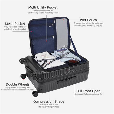 Buy Safari Select Recoil Hard Luggage Black Online