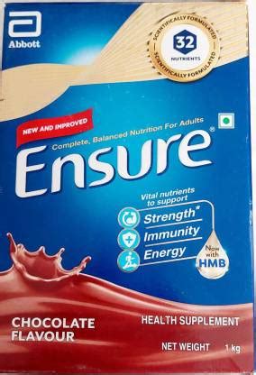 ENSURE CHOCOLATE FLAVOURED DRINK Price in India - Buy ENSURE CHOCOLATE ...