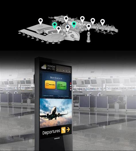 Samsung Airport Display Industry Solutions | Samsung Business India