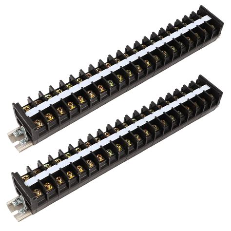 Wire Barrier Block, 2 X Clear Wire Terminal Blocks for Distribution ...