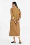 Buy THREE Yellow Merino Wool Overlap Reversible Trench Jacket Online ...