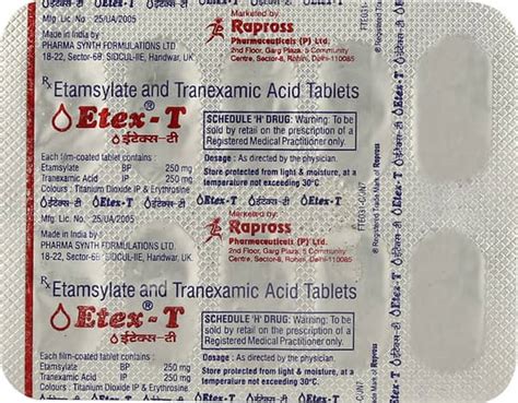 Etex T Strip Of 10 Tablets: Uses, Side Effects, Price & Dosage | PharmEasy