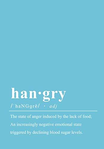 Buy The Hangry Dictionary Definition Weekly Meal Planner: A 7x10 Inch ...
