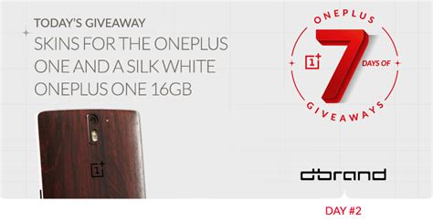 Giveaway Day 2: One Plus regala 100 skin dbrand e un One bianco da 16 GB