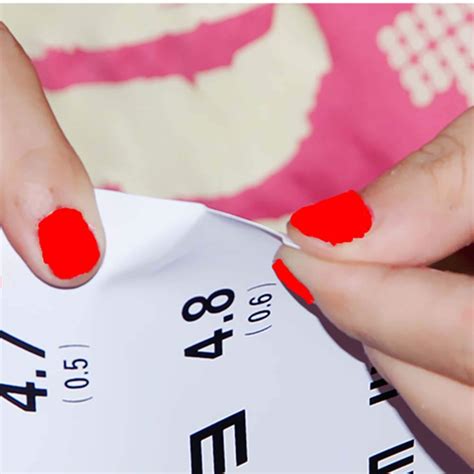 Buy Healifty Standard Eye Chart Waterproof Vision Test Chart for Home ...