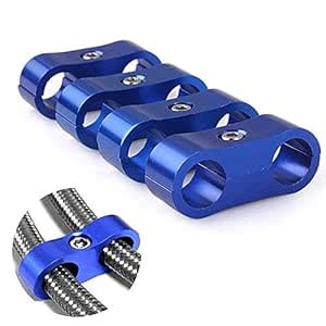 10AN Hose Separator Clamp Aluminum Fuel Line Mounting Divider Hose ...