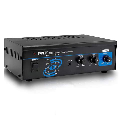 Pyle Home PCA4 Mini 2x120 Watt Stereo Power Amplifier : Amazon.in ...